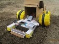 How To Make Tractor With DC Motors Cardboard Crazy Creation