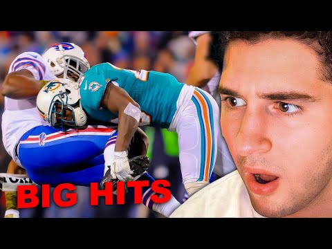Ricci Reacts To BIGGEST HITS In Football History!