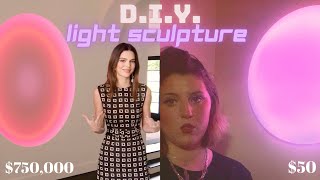 steal Kendall's decor: DIY neon light sculpture (James Turrell inspired)