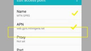MTN 4G LTE APN settings
