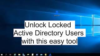 Unlock Active Directory User Tool #shorts