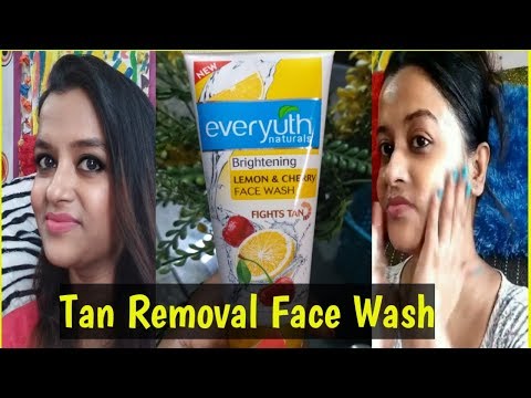 Everyuth Naturals Brightening Lemon & Cherry Face Wash Review with Demo