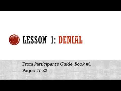 Celebrate Recovery Lesson 1