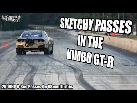 Sketchy Passes From The KIMBO GT-R - 6sec 2000HP 68MM Turbo Record Holder