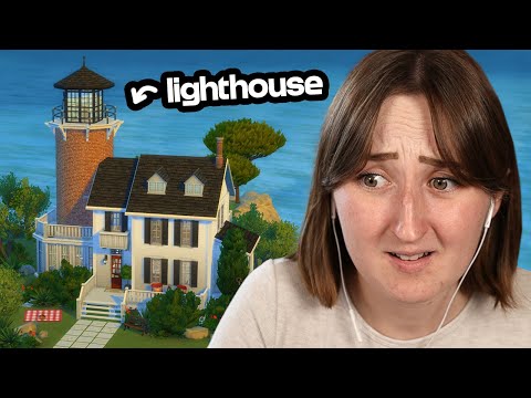 i built a LIGHTHOUSE in the sims