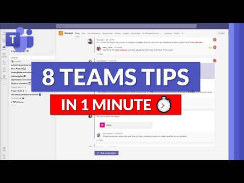8 Microsoft Teams tips and tricks in one minute ⏱️ #shorts