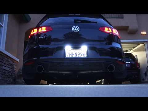 AWE Mk7 GTI Track Edition Exhaust with aftermarket catted downpipe