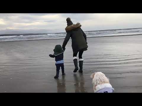 Louie and lakeisha on rosnowlagh beach co Donegal