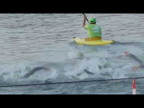 Challenge Roth 2013 Pro swim start, Main-Donau-Kanal