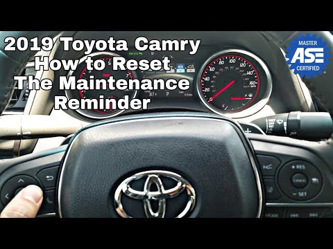 2019 toyota Camry maintenance reminder reset / oil life