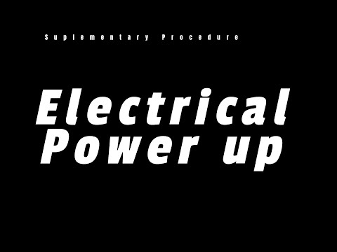 B737 Electrical power up procedure
