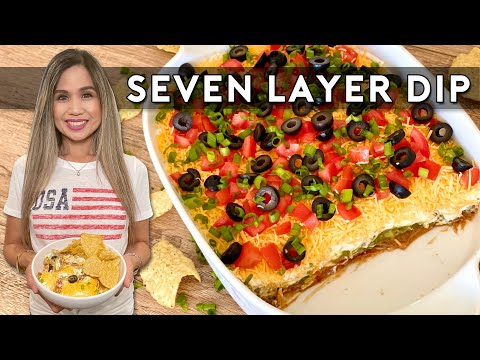 7 LAYER DIP | 7 LAYER PARTY DIP | MEXICAN 7 LAYER DIP