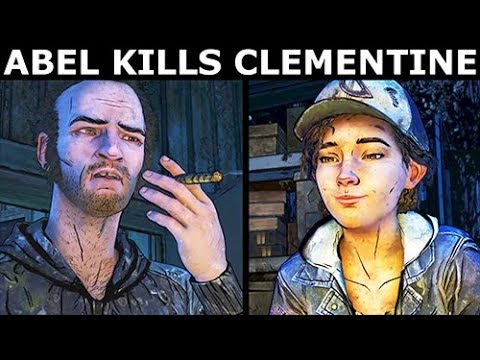 Abel Kills Clementine - The Walking Dead Final Season 4 Episode 1: Done Running
