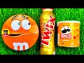 Satisfying Video Unpacking And Mixing Yummy Candy In M M S Box Drink Twix And Pringles ASMR