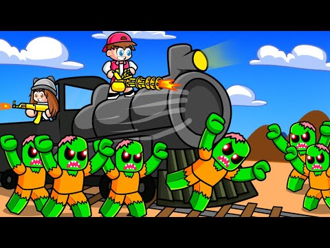 HICIMOS un VIAJE LARGO EN TREN por el DESIERTO con ZOMBIES  en ROBLOX! -  DEAD RAILS