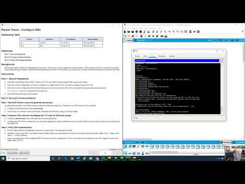 SRWE - 1.3.6 Packet Tracer - Configure SSH