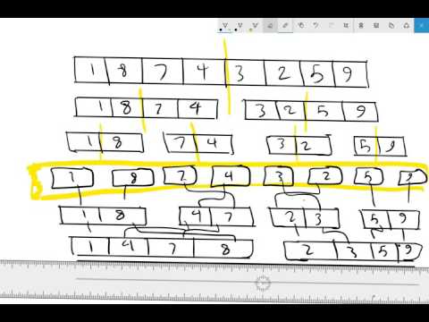 &#x202a;27 - Merge sort Algorithm||  خوارزمية الترتيب&#x202c;&rlm;