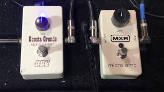 Video thumbnail for MXR Micro Amp vs BBE Boosta Grande by Brian’s Unique Guitars