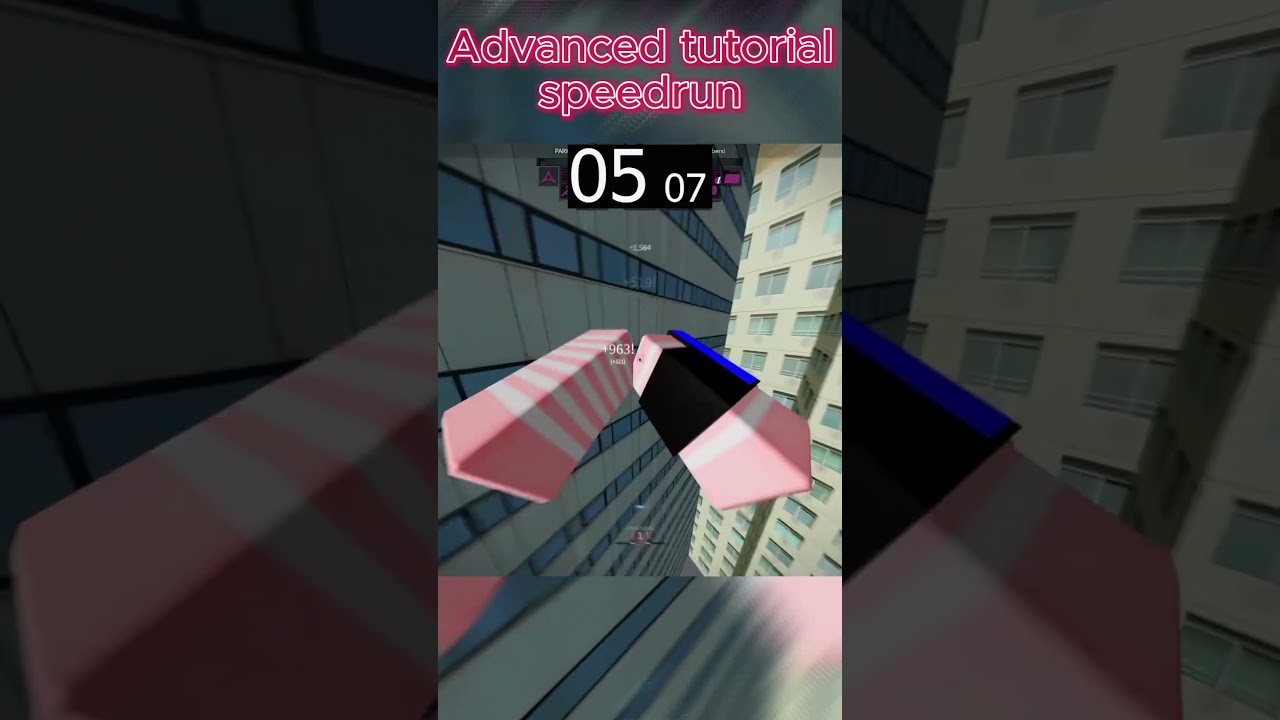 Roblox PARKOUR advanced tutorial speedrun #roblox #shorts