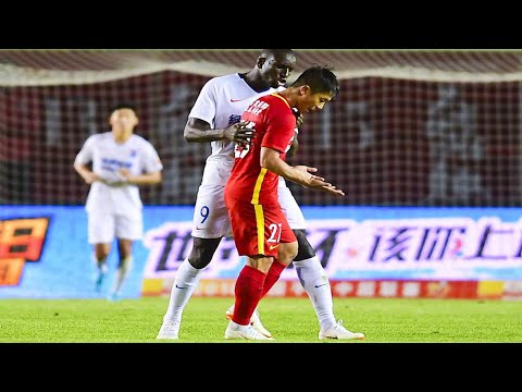 Dirty play and Fight by Chinese Football Players