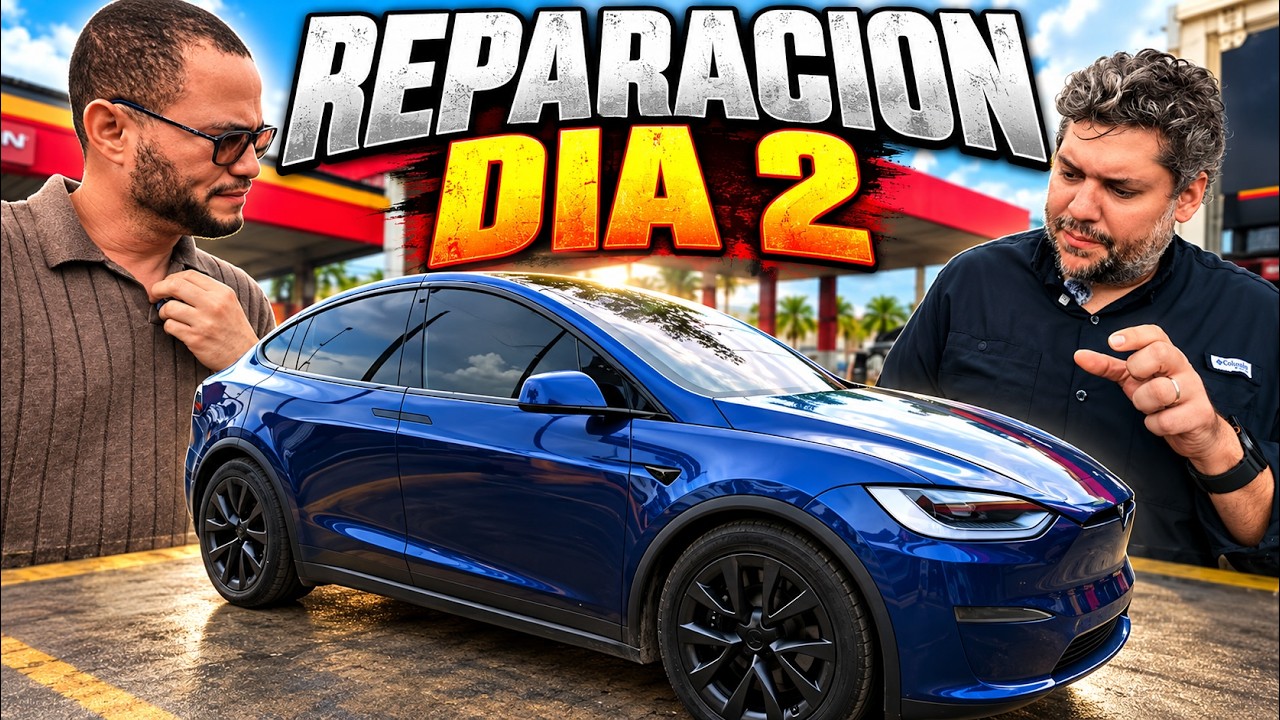 PRIMER DAÑO DEL TESLA EN RD (CUANTO COSTO REPARARLO?) DIA 2