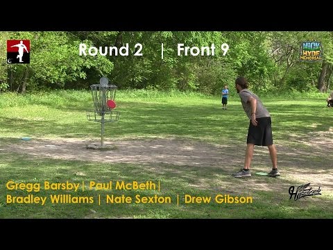 The Disc Golf Guy - Vlog #274 - McBeth Barsby Sexton Williams Gibson - Rnd 2 Front 9 - Nick Hyde