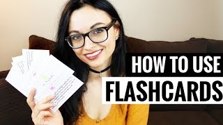HOW TO USE FLASHCARDS | College Study Tips