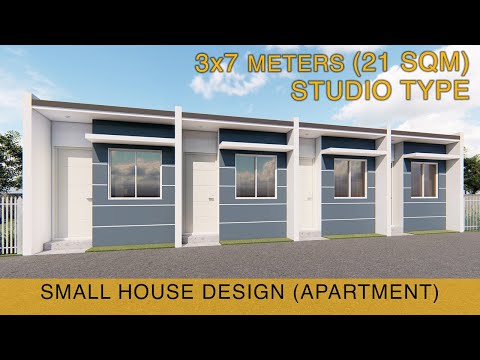 Small House Design Idea - Apartment (3x7 meters) 21sqm - Studio type