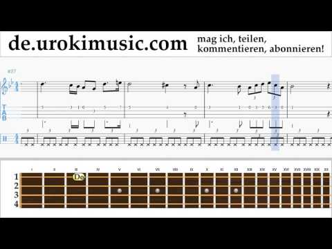 Ukulele Lernen Schubert - Ave Maria Tabulatur Teil#2 um-b995