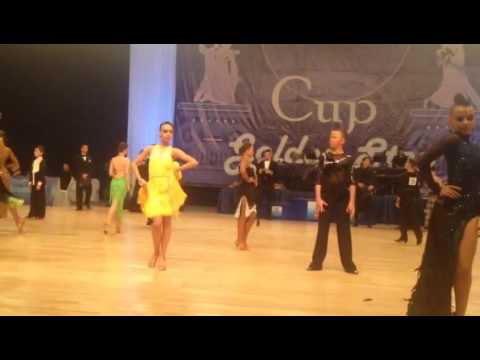 Kirill Osetrov and Iudina Sofia. Golden Step 2016. Cha-cha-cha