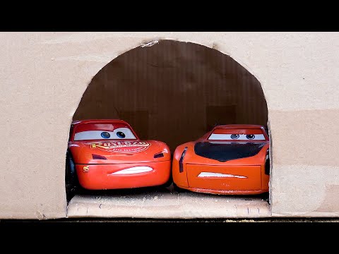 Rescue the cars in the cave with mack truck and lightning mcqueen - Toy car story