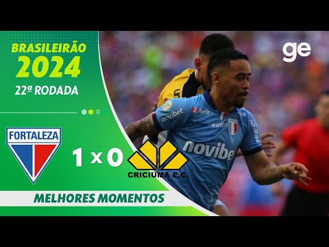 Gols e lances de Fortaleza x Criciúma