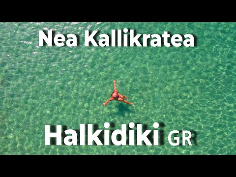 A Day at the Beach in Nea Kallikratea Greece 🌊 Crystal Waters & Drone Views