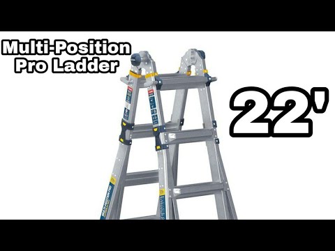 ☢️EXPLOSIVE REACTION WERNER 22' MULTI-POSITION PRO LADDER. ⚠️