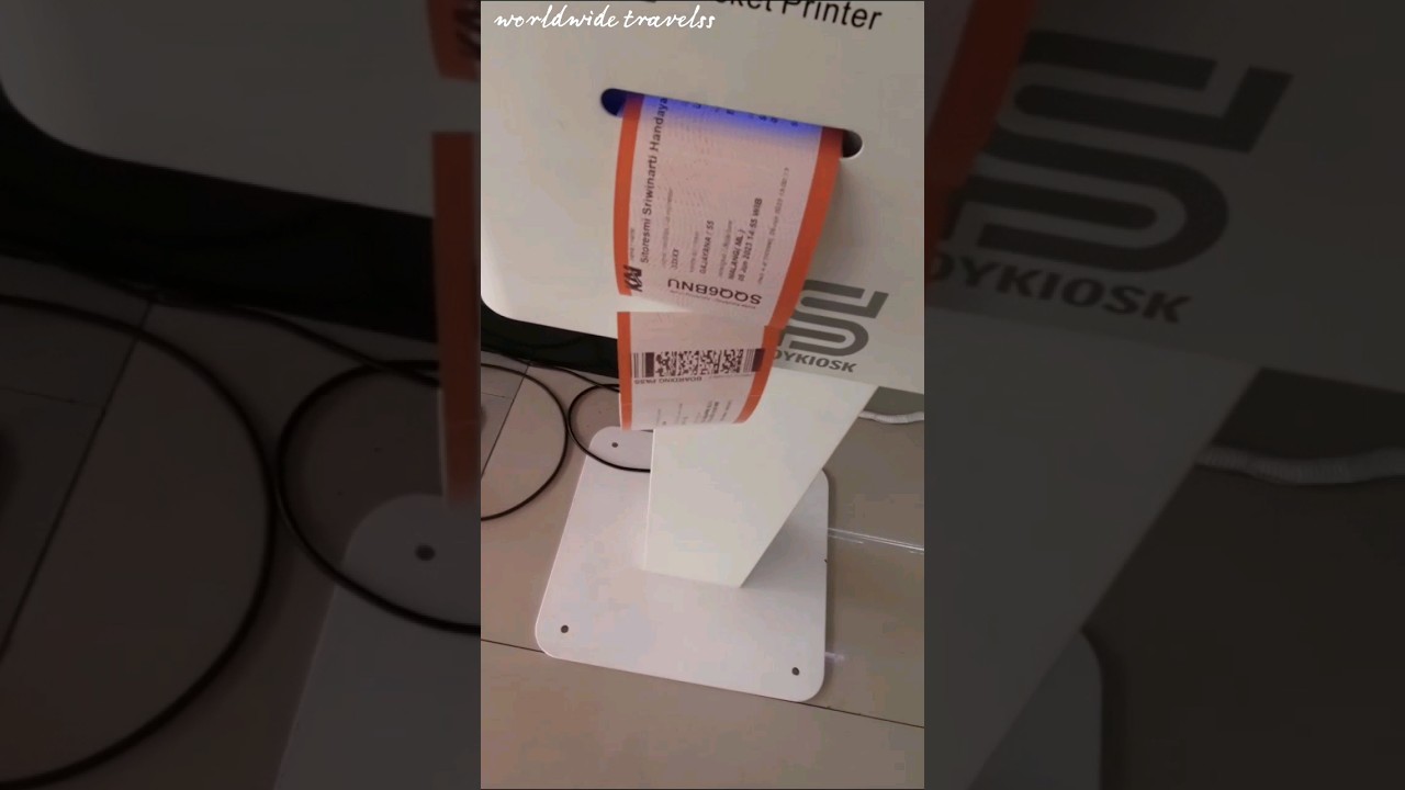 cara cetak tiket kereta api di stasiun | cara cetak boarding pass kereta api #youtubeshorts #shorts