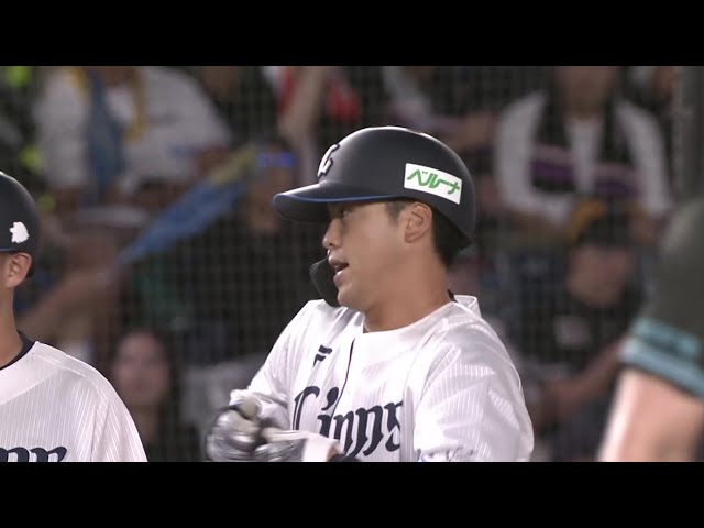 【8回表】大きな追加点!! ライオンズ・ 仲三河優太 センターオーバーのタイムリー3ベースヒット!! 2025年7月12日 千葉ロッテマリーンズ 対 埼玉西武ライオンズ