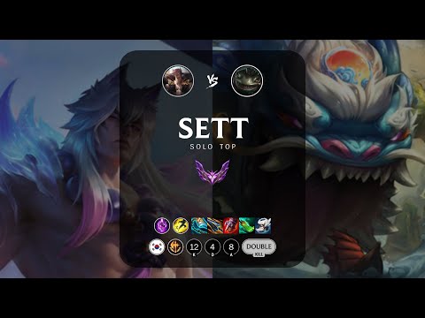 Sett Top vs Tahm Kench - KR Master Patch 14.4