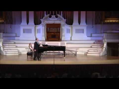 Richard Monroe sings "Cielo e mar" from La Gioconda. Piano-Olga Rogach