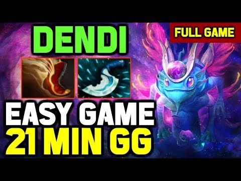 Dendi SIGNATURE HERO Puck Mid NO DEATH vs Nine Lina,General Omniknight