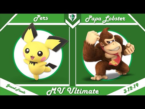 Pers (Pichu) vs Papa Lobster (Donkey Kong, Bowser)  - Super Smash Bros. Ultimate - Marshall Smashers
