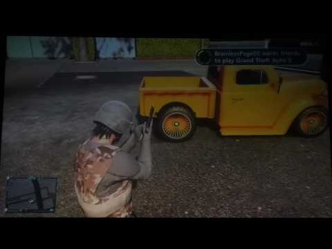 GTA V online (Camber car trick)