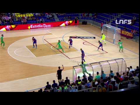 Gol de Araça (0-1) en el FC Barcelona Lassa - Magna Gurpea. 1Div, J28