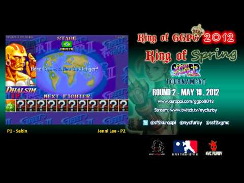 KING OF GGPO 2012 SSF2T Tournament - KING OF SPRING- ROUND 2 - Sabin vs Jenni Lee