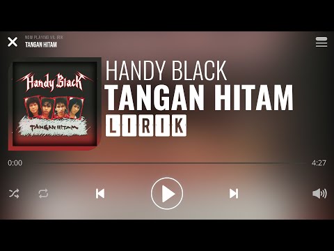Handy Black - Tangan Hitam [Lirik]