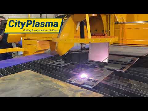 MG Plasma Cutter rotary bevel cutting demonstration