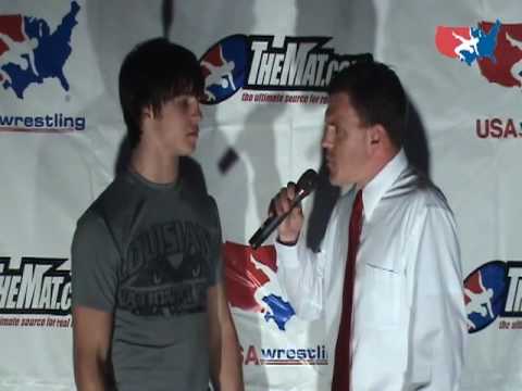 Cadet Greco-Roman 152 pound Champion Scott Gibbons of Louisiana