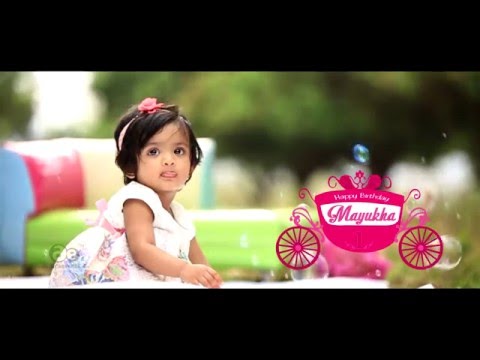 Mayukha 1st birthday online invitation by aica events