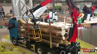 KURZHOLZLADEKRAN von Leimbach für den VOLVO FH 16 von TAMIYA bei Servonaut - Modell Leben 2020