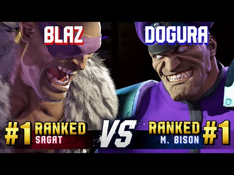 SF6 ▰ BLAZ (#1 Ranked Sagat) vs DOGURA (#1 Ranked M.Bison) ▰ High Level Gameplay