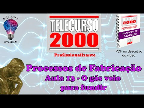 Telecurso 2000 - Processos de Fabricação - 13 O gás veio para fundir